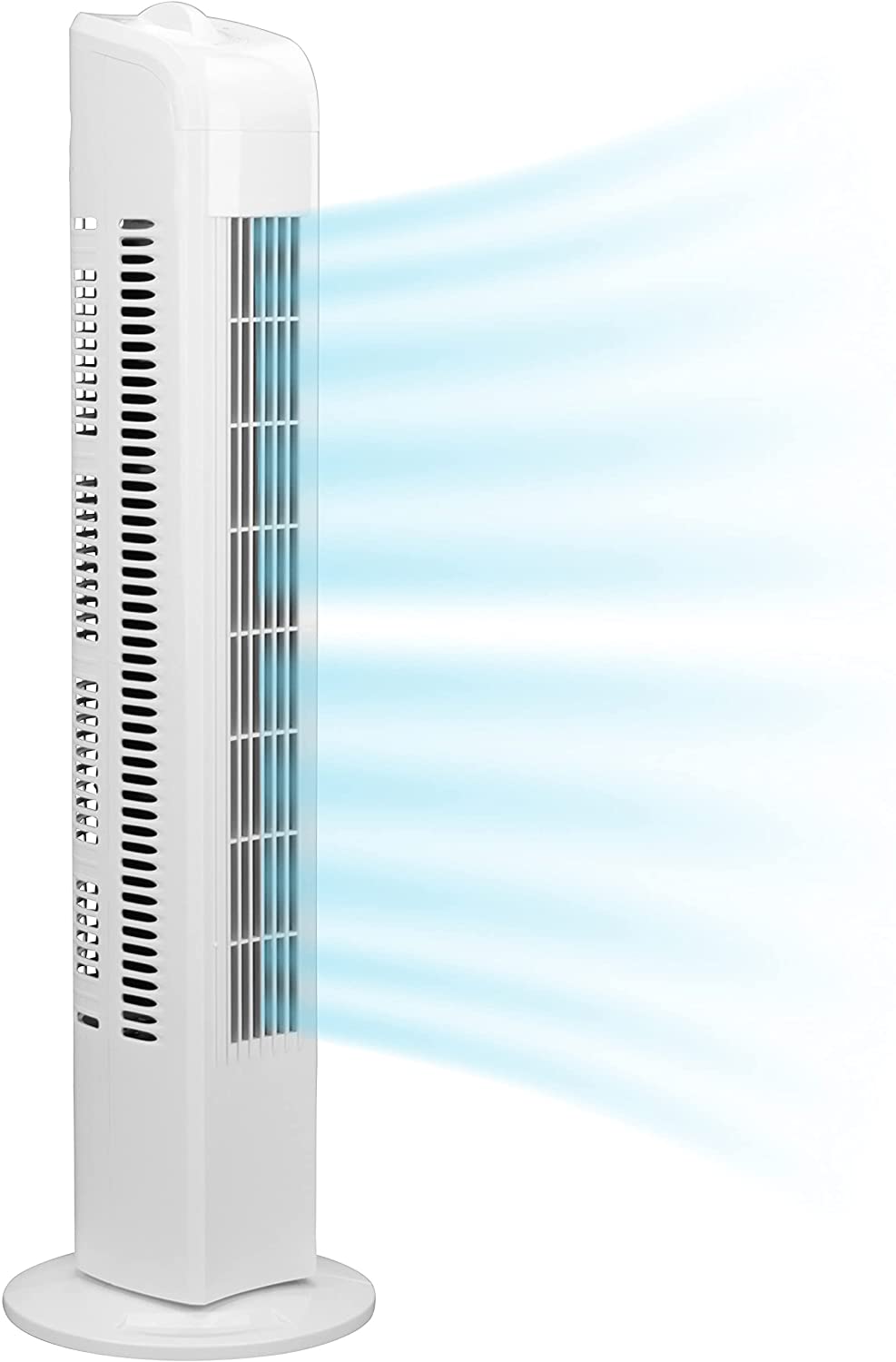 Interior Lifetime Turmventilator 76cm weiss, Ventilator Leise 50 W, Säulenventilator