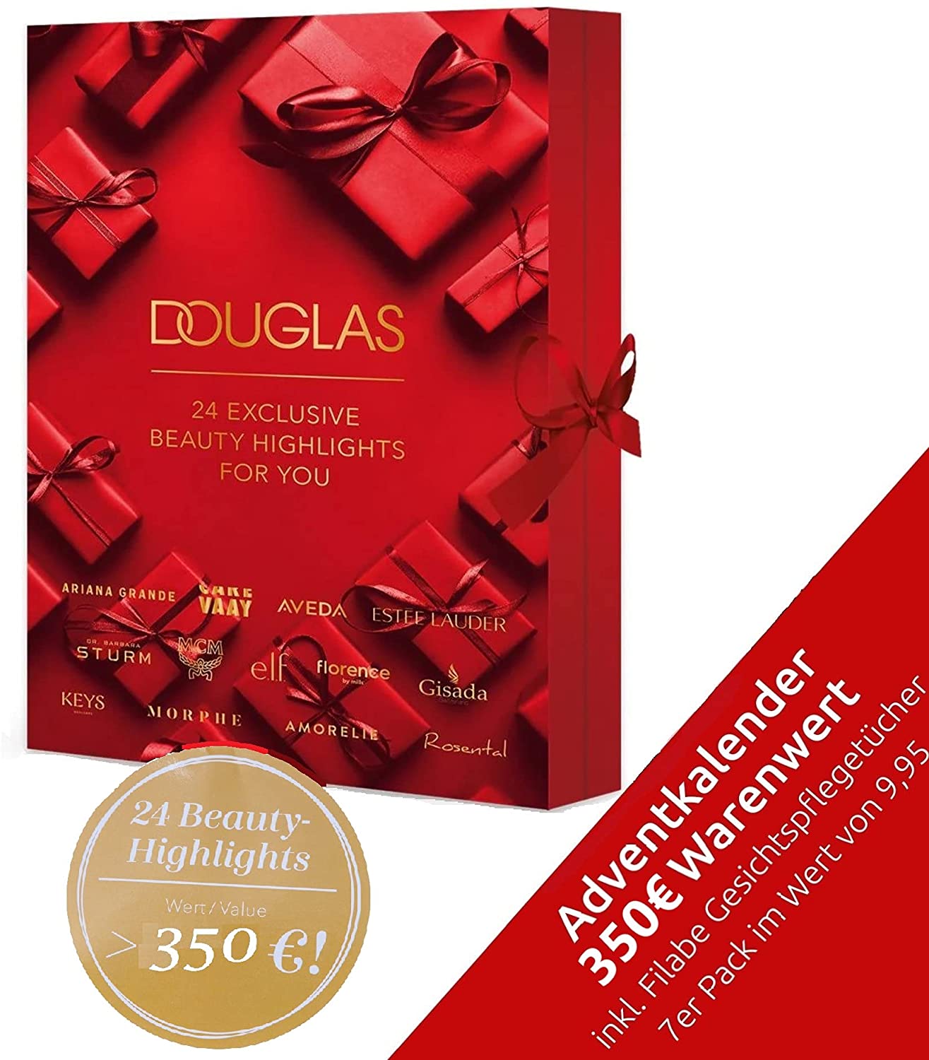 DOUGLAS Adventskalender 2021 Beauty -EXKLUSIV EDITION- Frauen + Mädchen Kosmetik Advent Kalender,  Wert 350 €, Pflege Frau, Adventkalender Damen