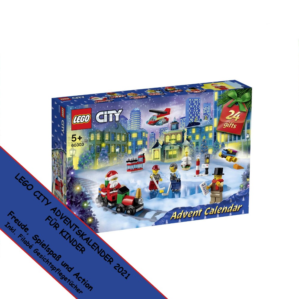 LEGO 60303 City Adventskalender 2022, Toys Spielzeug Advent Kalender für Kinder