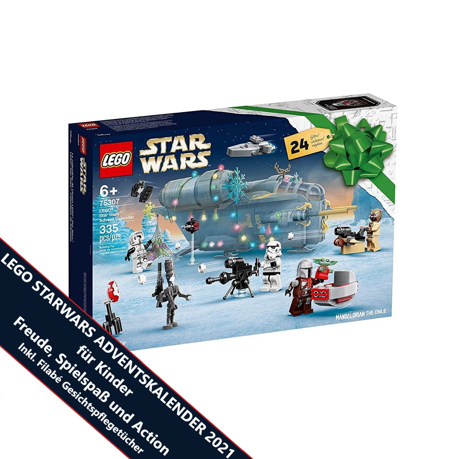 LEGO 75307 Star Wars Adventskalender 2021 - Spielzeug Advent Kalender für Kinder