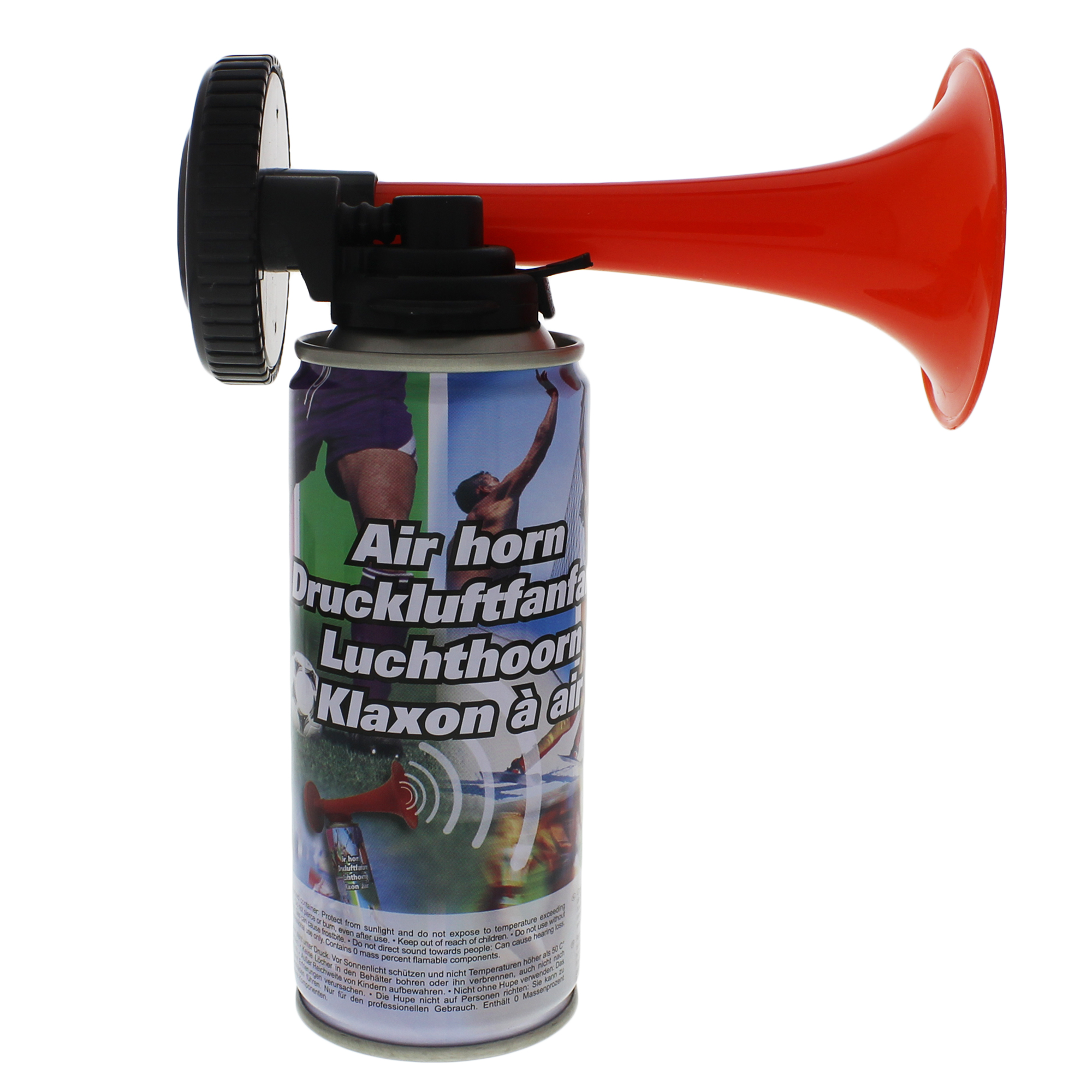 SENA Druckluftfanfare Airhorn 5er Pack - 250 ml, Fanfare Warnsignal Fantröte Signal